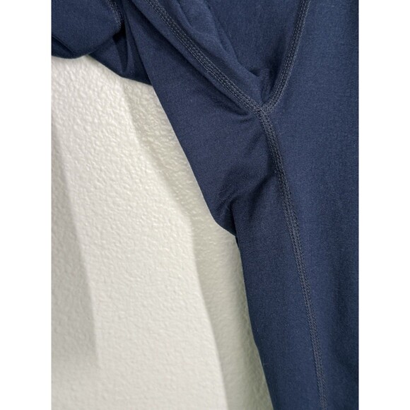 FREE PEOPLE MOVEMENT FP Navy Blue Crossover Waist Leggings Size L Athleisure EUC - Picture 5 of 10